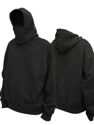 Men's Long Sleeve Hoodie with Mask - Damned Threads
